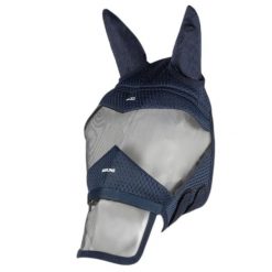 Czapka z muchą dla koni Equiline Paddock. Niebieskie czapki męskie EQODE BY EQUILINE, bez wzorów, sportowe. Za 264.50 zł.