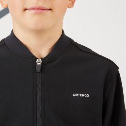 Spodnie tenisowe dla chłopców Artengo TPA 500. Czarne spodnie materiałowe męskie KUIKMA, bez wzorów, z elastanu. Za 69.99 zł.