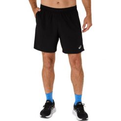 Pantalon Asics Core 7in Short 2011d213 001 Xl. Czarne szorty męskie Asics, bez wzorów, z materiału. Za 196.60 zł.