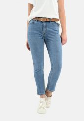 Niebieskie jeansy D-BLU. Niebieskie jeansy damskie Volcano. Za 179.99 zł.