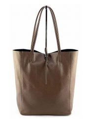 Marlon Skórzany shopper bag w kolorze brązowym - 37 x 40 x 12 cm rozmiar: onesize. Brązowe shopper bag damskie Marlon, bez wzorów, z materiału, na ramię, bez dodatków. Za 223.99 zł.