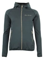 Peak Mountain Kurtka polarowa "Acampo" w kolorze czarnym rozmiar: XL. Czarne kurtki damskie Peak Mountain, xl, bez wzorów, z materiału, bez kaptura. Za 165.99 zł.