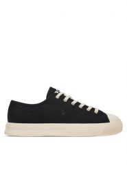 Polo Ralph Lauren Trampki Ayers Low Pp 809971290002 Czarny. Czarne trampki i tenisówki męskie Polo Ralph Lauren, bez wzorów, z materiału, bez zapięcia. Za 319.99 zł.