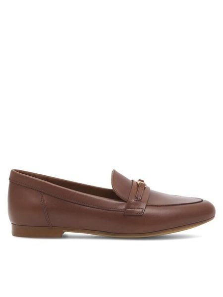 Gino Rossi Lordsy AMBER-23453PE Brązowy. Brązowe mokasyny damskie Gino Rossi, ze skóry. Za 229.99 zł.