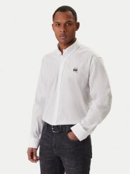 KARL LAGERFELD Koszula 605912 561600 Biały Regular Fit. Białe koszule męskie Karl Lagerfeld, m, bez wzorów, z bawełny, bez kołnierzyka, bez ramiączek. Za 709.99 zł.