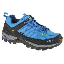 Buty CMP Rigel Low 3Q54457-02LC niebieskie. Niebieskie buty trekkingowe męskie z materiału, przed kostkę, bez zapięcia. Za 561.56 zł.