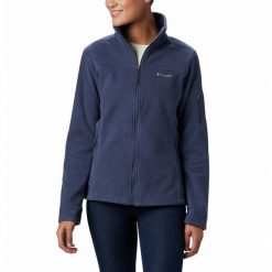Bluza sportowa damska Columbia Fast Trek II Jacket. Niebieskie bluzy bez kaptura damskie Columbia, s, bez wzorów, bez ramiączek, bez kaptura. Za 273.00 zł.