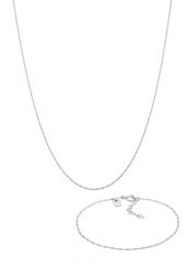 KUZZOI Męski zestaw Basic Twisted ze srebra próby 925 Sterling Silver Biżuteria męska 1 ct Męskie. Szara biżuteria dla mężczyzn KUZZOI, srebrne. Za 198.99 zł.