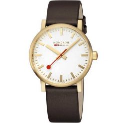 Zegarek męski Mondaine MSE.40112.LGV, Quartz, 40mm, 3ATM. Żółte zegarki męskie MONDAINE, ze stali. Za 1,403.60 zł.