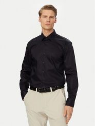 BOSS Koszula H-Hank 50560704 Granatowy Slim Fit. Niebieskie koszule męskie Boss, m, bez wzorów, z bawełny, bez kołnierzyka, bez ramiączek. Za 499.99 zł.