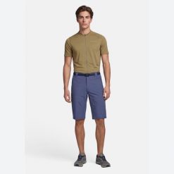 Szorty Endura Hummvee. Niebieskie szorty męskie ENDURA, z materiału, bez kołnierzyka. Za 299.99 zł.