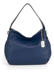 Anna Morellini Skórzana torebka "Armina" w kolorze niebieskim - 35 x 31 x 7 cm rozmiar: onesize. Niebieskie torebki klasyczne damskie Anna Morellini, bez wzorów, z materiału, bez dodatków. Za 304.99 zł.