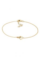 Elli Elli Bransoletka Herz Heart Verschlungen Symbol 925 Silber Bransoletki 1 ct Damski. Szare bransoletki damskie Elli, pozłacane. Za 228.99 zł.