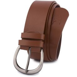 Pasek skórzany BELTIMORE r.90-105 cm D87 brązowy. Brązowe paski damskie bez wzorów. Za 54.99 zł.