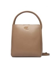 Calvin Klein Torebka Ck Bucket With Strap LV04F3174G Beżowy. Brązowe torebki klasyczne damskie CALVIN KLEIN, bez wzorów, ze skóry, bez dodatków. Za 569.99 zł.