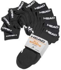 Skarpety Head Elements Sneaker 11 par, czarne, rozmiar 39-42. Czarne skarpetki damskie HEAD, bez wzorów, z bawełny. Za 167.99 zł.