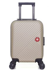SWISS KOPPER Walizka "Spiez" w kolorze beżowym - 32 x 42 x 20 cm rozmiar: onesize. Brązowe walizki SWISS KOPPER, bez wzorów, z materiału. Za 164.02 zł.