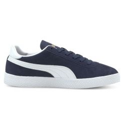 Buty Puma Club Trainers 03 381111-03 niebieskie. Niebieskie buty sportowe na co dzień męskie z gumy, bez zapięcia. Za 361.18 zł.