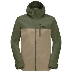 Kurtka uniwersalna męska Jack Wolfskin 13064114129. Zielone kurtki męskie Jack Wolfskin, l, bez wzorów, z syntetyku, klasyczne, z kapturem. Za 552.00 zł.