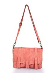 ORE10 Skórzana torebka "Sim" w kolorze łososiowym - 30 x 21 x 8 cm rozmiar: onesize. Pomarańczowe torebki klasyczne damskie ORE10, bez wzorów, z materiału, bez dodatków. Za 196.24 zł.