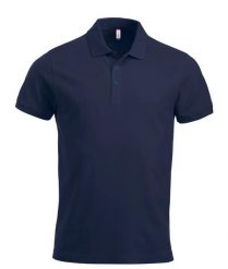 Clique Classic Lincoln S/S koszulka polo męska z bawełny, nowoczesny krój. Niebieskie koszulki polo męskie CLIQUE, m, bez wzorów, z bawełny, bez ramiączek. Za 122.04 zł.
