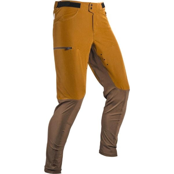 Spodnie rowerowe (+spodenki kolarskie z pampersem w zestawie) LEATT Pant MTB. Brązowe szorty męskie LEATT, bez wzorów, sportowe. Za 629.00 zł.