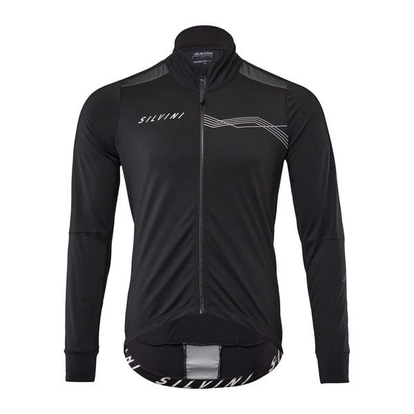 Kurtka rowerowa męska SILVINI Ghisallo softshell. Czarne kurtki softshell damskie Silvini, l, bez wzorów, z elastanu, bez kaptura. Za 595.00 zł.