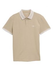 Tom Tailor Koszulka polo w kolorze beżowym rozmiar: L. Brązowe koszulki polo męskie Tom Tailor, l, bez wzorów, z bawełny, bez ramiączek. Za 70.41 zł.