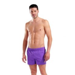 Spodenki Kąpielowe Męskie Arena Fundamentals X-Short R. Fioletowe kąpielówki męskie Arena, m, bez wzorów, do pływania. Za 89.99 zł.