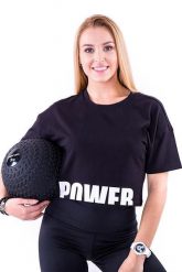 Koszulka treningowa na fitness damska 2skin POWER BLACK. Czarne bluzki sportowe damskie 2SkIN, m, z materiału, bez kołnierzyka, bez ramiączek. Za 59.00 zł.