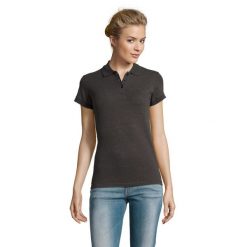 Damska Koszulka Polo Perfect Melange. Szare bluzki sportowe damskie SOL'S, xl, bez wzorów, bez ramiączek. Za 75.99 zł.
