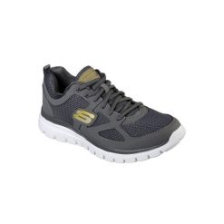 Buty sportowe męskie Skechers Burns Agoura. Niebieskie buty sportowe na co dzień męskie Skechers, z materiału, bez zapięcia, trekkingowe. Za 199.99 zł.
