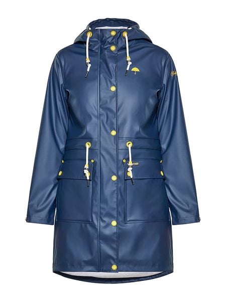 Schmuddelwedda Płaszcz przeciwdeszczowy w kolorze granatowym rozmiar: XXL. Niebieskie kurtki przeciwdeszczowe damskie Schmuddelwedda, xxl, bez wzorów, sportowe. Za 630.99 zł.