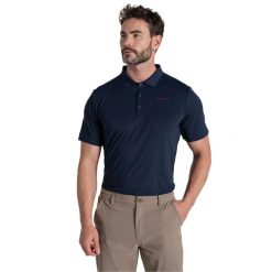 Męska Koszulka Polo Bramshaw Nosilife Z Krótkim Rękawem. Niebieskie koszulki polo męskie CRAGHOPPERS, m, bez wzorów, z elastanu, bez ramiączek. Za 263.99 zł.