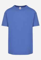 Niebieska Bawełniana Koszulka T-shirt w Stylu Basic Malorisa. Niebieskie t-shirty męskie Born2be, l, bez wzorów, z bawełny, bez kołnierzyka. Za 34.99 zł.