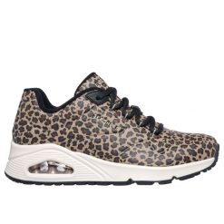 Buty Skechers UNO Kat Neato Leopard. Brązowe obuwie do biegania damskie Skechers. Za 410.60 zł.