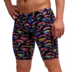 Spodenki do pływania Jammery Funky Trunks Ham Bam Maam. Czarne kąpielówki męskie FUNKY TRUNKS, l, bez wzorów, z materiału, na fitness i siłownię. Za 219.00 zł.