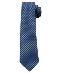 Granatowy Elegancki Krawat Męski w Drobny Niebieskie Kwiatki -ALTIES- 6 cm, Motyw Florystyczny. Niebieskie krawaty i muchy męskie Alties, bez wzorów, z tkaniny, eleganckie. Za 49.00 zł.