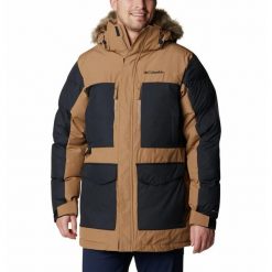 Kurtka Turystyczna Zimowa Męska Columbia Marquam Peak Fusion Parka. Brązowe kurtki męskie Columbia, na zimę, m, bez wzorów, z puchu. W wyprzedaży za 1,061.30 zł.