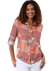 WITT WEIDEN Bluzka w kolorze jasnoróżowo-pomarańczowym rozmiar: 40. Pomarańczowe bluzki damskie WITT WEIDEN, bez wzorów, z wiskozy, bez kołnierzyka, bez ramiączek. Za 60.99 zł.