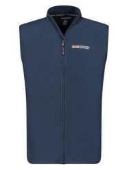 Geographical Norway Kamizelka polarowa "Vug" w kolorze granatowym rozmiar: XXL. Niebieskie kamizelki męskie Geographical Norway, xxl, z polaru. Za 52.05 zł.