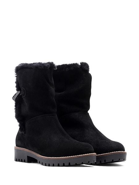 Helene Rouge Skórzane botki w kolorze czarnym rozmiar: 39. Czarne botki damskie Helene Rouge, z okrągłym noskiem, bez obcasa, bez zapięcia. Za 130.81 zł.