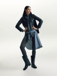 Legginsy z wełny merino - ciemnobrązowy. Brązowe legginsy damskie Reserved, l, bez wzorów, z wełny. Za 219.99 zł.