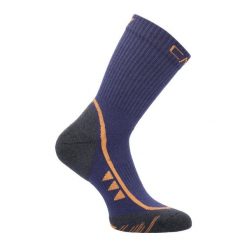 Skarpety trekkingowe średnie CMP Supersoft 50. Niebieskie skarpetki męskie CMP, bez wzorów, z bawełny. Za 42.89 zł.