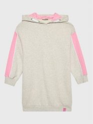 United Colors Of Benetton Sukienka codzienna 3J68CV00B Szary Regular Fit. Szare sukienki dziewczęce United Colors Of Benetton, bez wzorów, z bawełny, bez ramiączek. Za 179.99 zł.