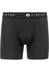 Bokserki Virtus Tuch. Czarne bokserki męskie VIRTUS, bez wzorów, z materiału. Za 107.50 zł.