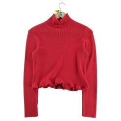 Damski sweter z golfem czerwony. Czerwone golfy damskie Ralph Lauren, m, bez wzorów, bez ramiączek. Za 51.08 zł.