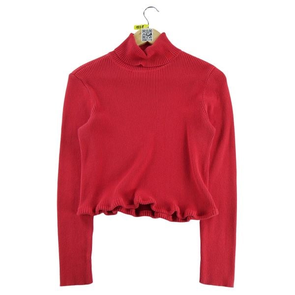 Damski sweter z golfem czerwony. Czerwone golfy damskie Ralph Lauren, m, bez wzorów, bez ramiączek. Za 51.08 zł.
