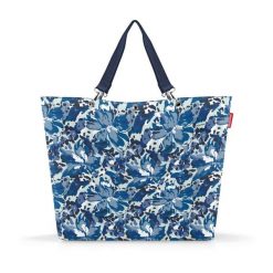 Torba shopper xl, flora blue. Niebieskie shopper bag damskie Reisenthel, bez wzorów, na ramię, duże, bez dodatków. Za 250.00 zł.