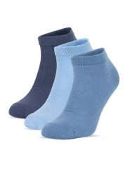 Sprandi Skarpety krótkie 0UB-005-AW24 (3-PACK) Niebieski. Niebieskie skarpetki damskie Sprandi, bez wzorów, z bawełny. Za 19.99 zł.